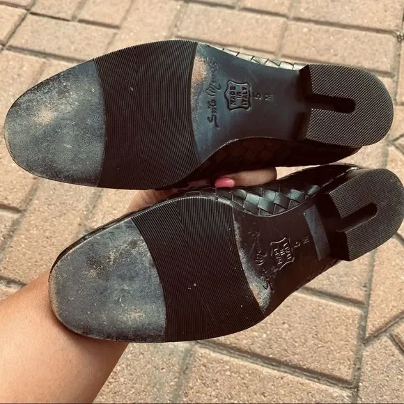 Sesto Meucci Italian loafers basket weave sz 5 - Picture 9 of 9